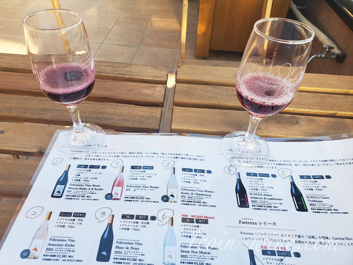 ワインツーリズムやまなし2025秋 塩山・牧丘 カンティーナヒロ 赤